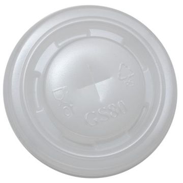 Крышка для бумажных стаканов d 80 мм под трубочку МК 80 матовая 100/1000