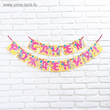 Гирлянды-буквы С Днем Рождения, Me To You 215см., 1/1