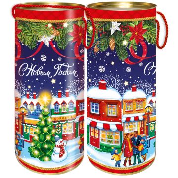 НГ Туба картонная до1,5кг d12см высота 34,5см Вечерок 1/9