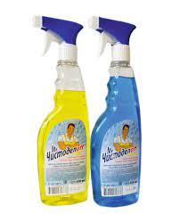 Средство для мытья стекол и зеркал 500мл триггер Лимон Чистоделоff 1/20