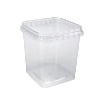 Крышка квадрат прозрачная 0,28л (77х77) Перинт 992/992