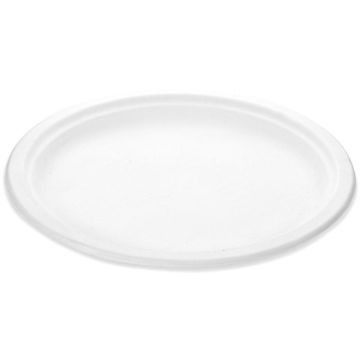 Тарелка ЭКО d-210 с бортиком целлюлоза 25/800 