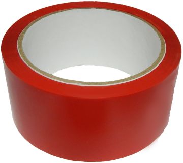 Клейкая лента цветная (48х66) красная  Нова Ролл 204 6/36