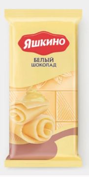 Продукты, Яшкино Шоколад белый 78г 1/20