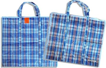 Сумка хозяйственная с молнией (90х60+30) Клетка 1/120