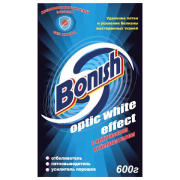 Средство для удаления пятен BONISH (Бониш) Optic white effect без хлора 600г 1/10