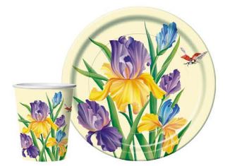 Стакан бумажный 250мл Ирисы (10шт) 1/48 