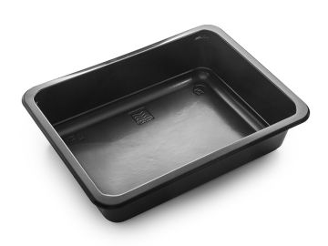 Ланч-бокс ПП 1-сек К-190х144х45Г черный ПолиЭР 50/300 