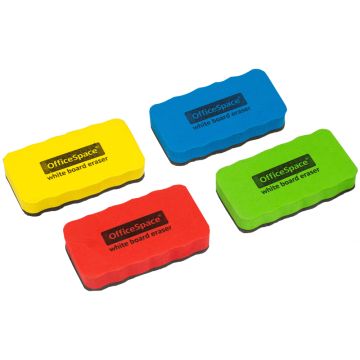 Стиратель магнитный для магнитно-маркерной доски 57х107мм ассорти OfficeSpace 1/12