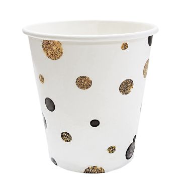 Стакан бумажный 250мл белый Вечеринка (6шт) 1/144