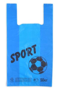 Пакет Майка ПНД (30+17)х55-18 50кг Спорт черная МП 100/1000