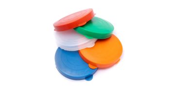 Крышки полиэтиленовые для консервирования d-82 универсальные желтые 350/350