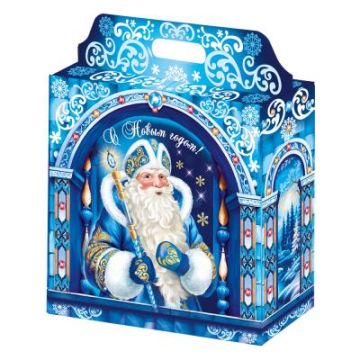 НГ Коробка до 4,0кг 330х110х330 Ледяная изба 1/50