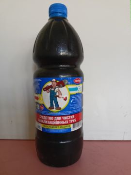 Средство жидкое 1л гель для растворения загрязнений стоков канализационных труб 1/12