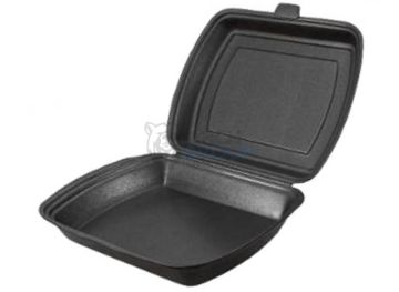 ВПС Ланч-бокс 1-сек (255х190х70) черный LB-max эко вспен ТДУ 100/100