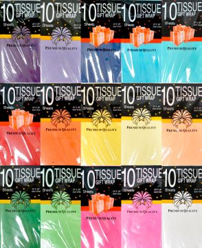 Бумага подарочная Тишью в листах 50х66см сиреневая 10/10