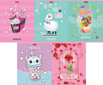 Тетрадь 48л А5 клетка скоба обл мат лам Создай свое настроение Хатбер 1/100