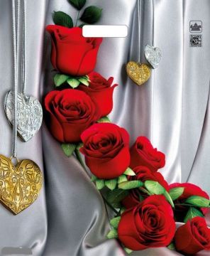 Пакет с вырубной ручкой (38х45)-60 Цветы страсти ламинат Тико 50/500 