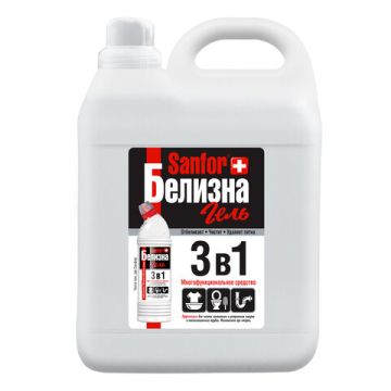 Отбеливатель белизна-гель 5л Sanfor 3в1  1/2