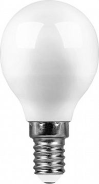 Лампа светодиодная 7W 4000K E14 230V G45 шарик SAFFIT 1/10