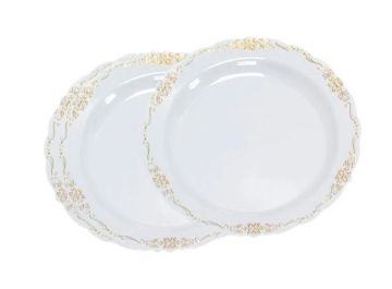 Тарелка пластиковая d-230 Compliment Golden Elegance (6шт) 1/20