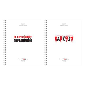 Тетрадь 96л А5 клетка гребень мел картон Проект Капланопись Хатбер 1/48