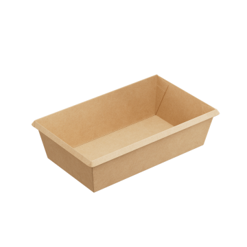 Контейнер салатник 800мл 120х200х55мм OneClick крафт ламин 1EA (крышка 458016, 458015) 50/300