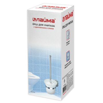 Ерш для унитаза LAIMA подставка из толстого стекла крепление к стене хром сталь 1/20 (Клиент)