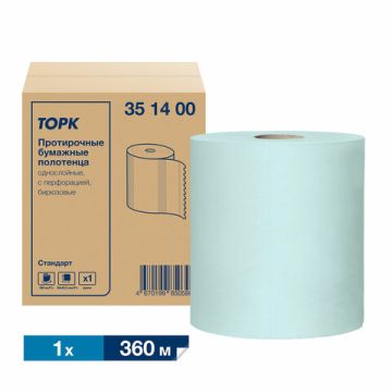 Бумага протирочная TORK 360м 1-слойная 888листов 30х40,5см 1/1  (Клиент)