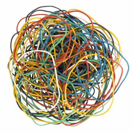 Резинка банк 50гр 60мм цветные BRAUBERG 1/20/400