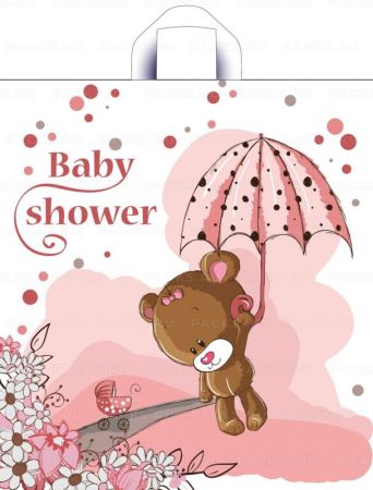 Пакет с петлевой ручкой (36х40)-37 Мой медвежонок Тико 50/300