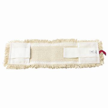 Насадка МОП плоская 40х14см ЛАЙМА EXPERT карманы/уши пробивной хлопок, ворс 3,5см 1/1