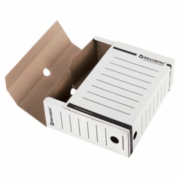 Короб архивный с клапаном А4 (260х325мм) 100мм до 900л BRAUBERG 1/50 (Клиент)