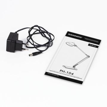 Светильник настольный SONNEN PH-104 подставка LED 8Вт металл черный 1/6 (Под заказ)