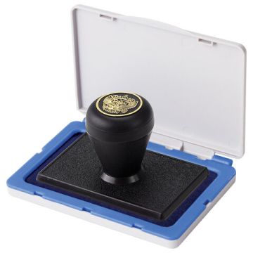 Штемпельная подушка синяя 120х90 мм (рабочая поверхность 110х70 мм) BRAUBERG 1/12/144
