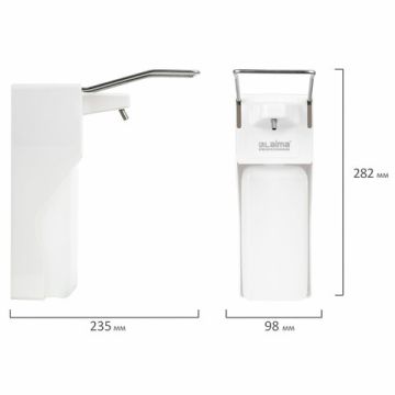 Диспенсер для антисептика и жидкого мыла 1л локтевой с еврофлаконом LAIMA 1/20 (клиент)