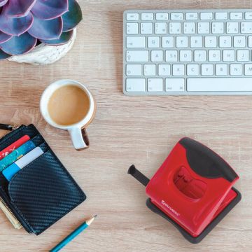 Дырокол на 30листов красно-черный Jet Pro Brauberg 1/6/48