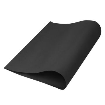 Цветная пористая резина (фоамиран) 50х70см 1мм черная ОСТРОВ СОКРОВИЩ 1/5