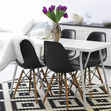 Стулья BRABIX Eames CF-010 КОМПЛЕКТ 4 шт пластик черн опоры дерево/металл 1/1 (Клиент)