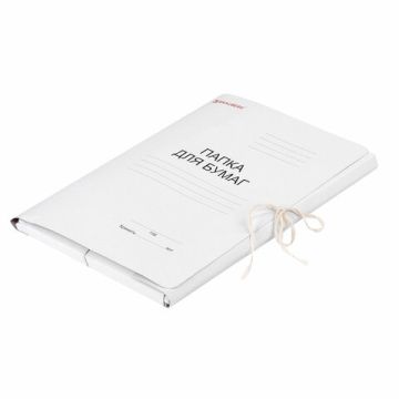 Папка для бумаг на завязках картон мелов BRAUBERG гарант. пл. 320г/м на 200 листов 1/25/150