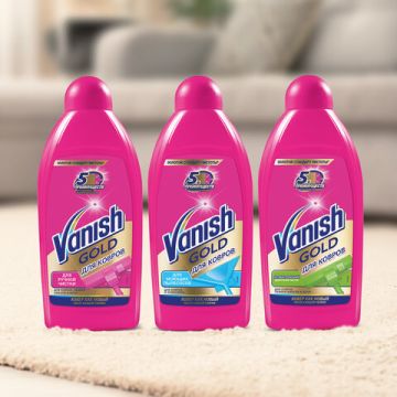 Средство жидкое 450мл Ваниш для ковров 3 в 1 для ручной чистки 1/16 (клиент)