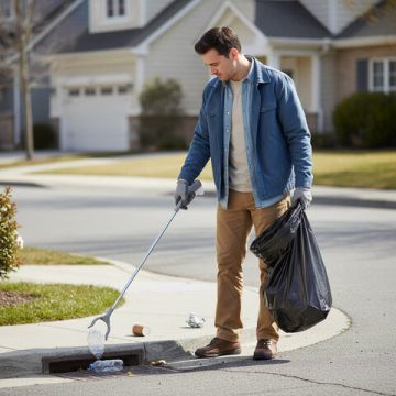 Захват для сбора мусора и предметов рычажный 83см ПАЛКА-ХВАТАЛКА LAIMA 1/120 (Клиент)