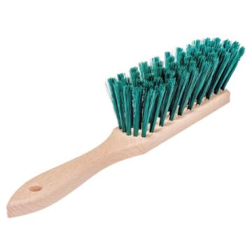 Щетка-сметка для уборки ручка 18 см, длина щетины 6 см, шир 4 см. деревянна YORK 1/24 (клиент)