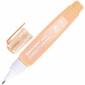Корректор-ручка 9мл в пастельном корпусе BRAUBERG PASTEL 1/12 (клиент)