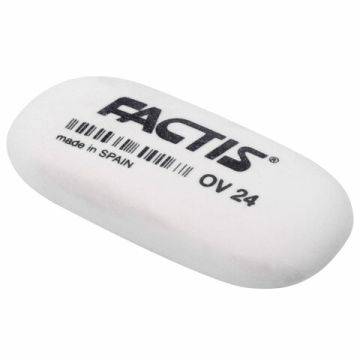 Ластик 49х24х9мм синтетический каучук овальная мягкая FACTIS OV 24 (Испания) 1/24