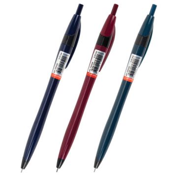 Ручка шариковая автомат синяя узел 0,7мм BRAUBERG DUAL VINTAGE 1/12