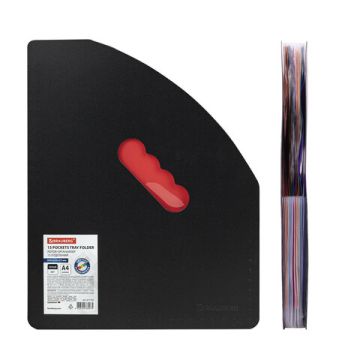 Лоток-органайзер вертикальный для бумаг 13 отд BRAUBERG DOCS А4 черный 1/18 (Клиент)