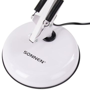 Светильник настольный SONNEN TL-005 на подставке цоколь E27 белый 1/12 (Клиент)