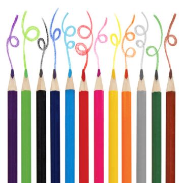 Карандаши цветные 12цв трехгранные с заточкой ЮНЛАНДИЯ 1/12