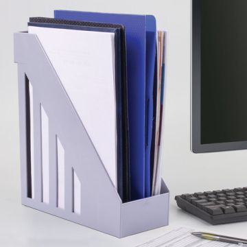 Лоток вертикальный для бумаг 277х100х290мм серый Maxi Brauberg 1/20 (Клиент)